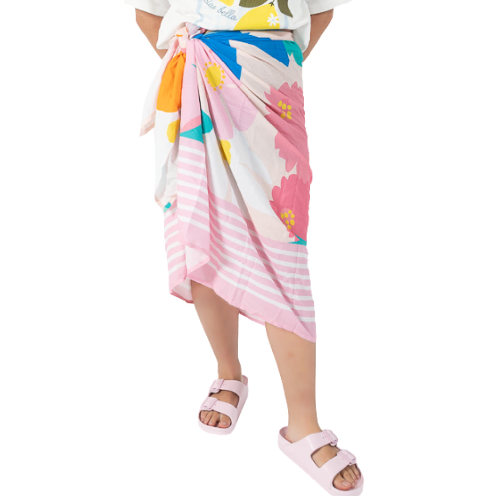 K&Co Sorrento Sarong - BOLD FLORAL